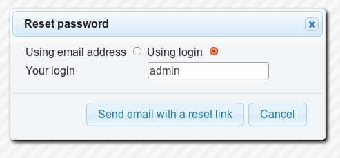 Step 1: Reset the password of an administrative user.