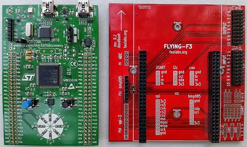 Figure 4 The Discovery F3 board and the Flying F3 shield.jpg