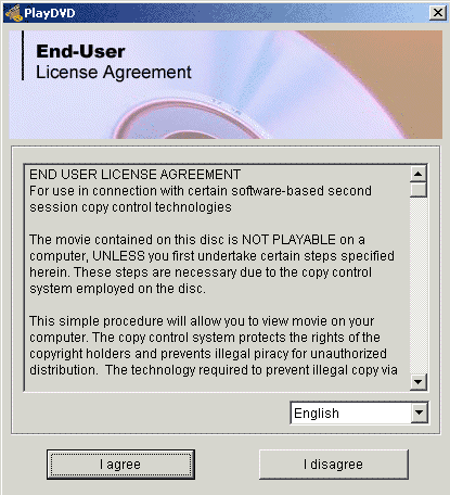 Alpha-DVD protection shows an End User License Agreement at autorun, however some files are copied onto the users' machines before they agree to the installation process.