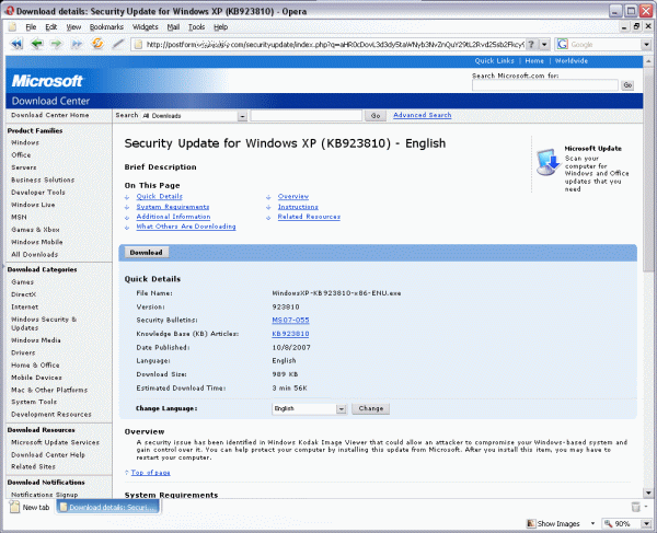 ‘Phishy’ Microsoft website.