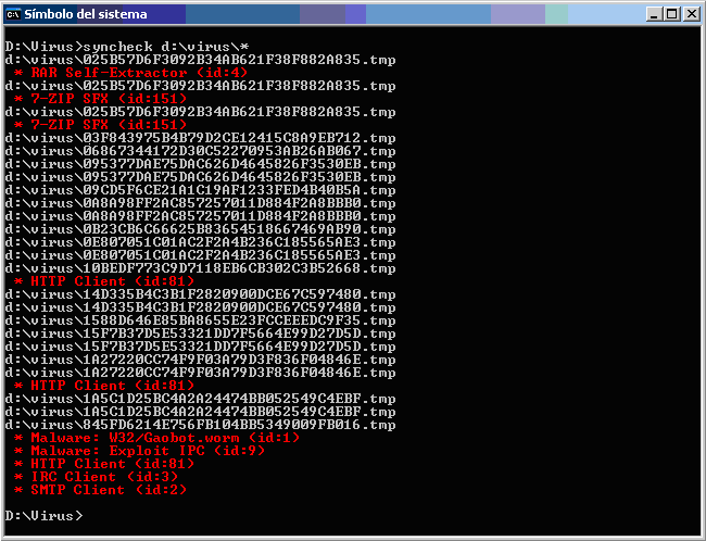 Scanning in action.
