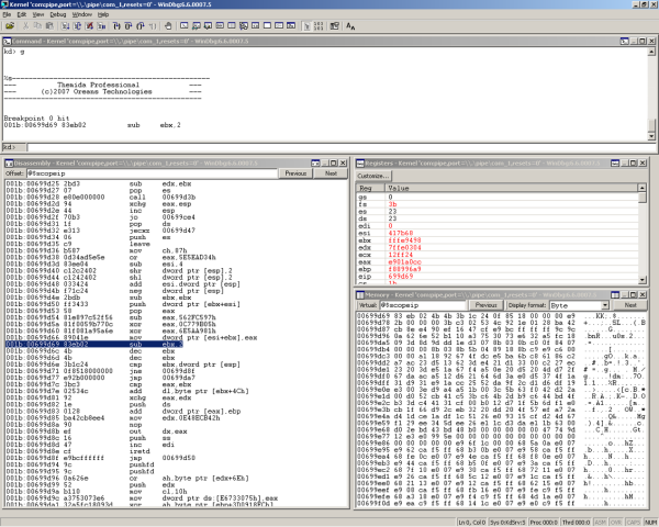 Themida ‘magic’ decryption.