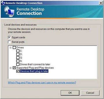 RDP sessions can be infected inadvertently if removable drives are shared across the host from the RDP client.
