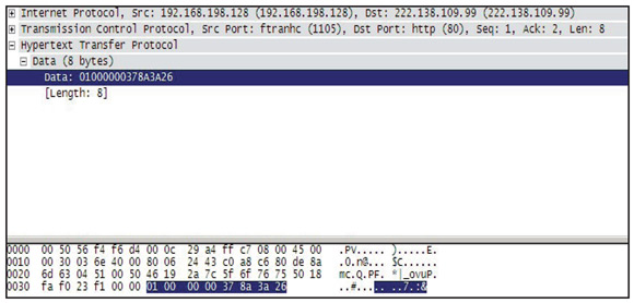 Sending encryption/decryption key to the server.