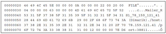 Clear FILE data block – mail relay server.