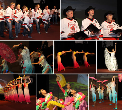 Chor Leoni and the Lorita Leung dancers add a little Canadian culture and colour to the evening.