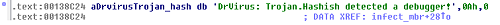 Win32/Unruy.AD has named itself ‘Trojan.Hashish’.