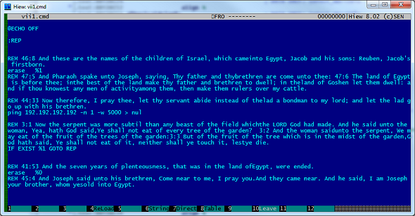 Shell script for removing the original malware executable.