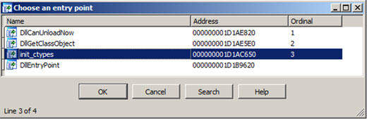 Python pyd module entry points.