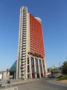 The stylish Hesperia Tower hotel