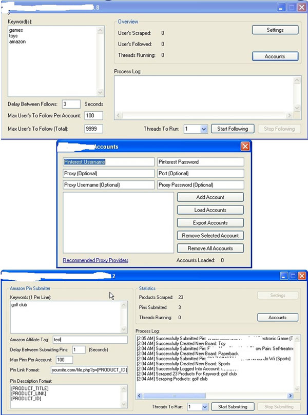 Some of the automation tools.