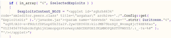 URL obfuscation in Java downloader.