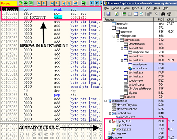 Break in virus entry point.