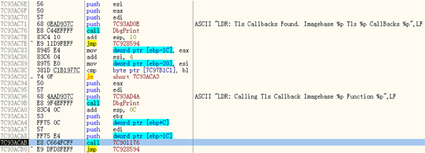 OS calls next TLS callback routine.