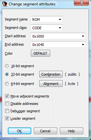 Editing shellcode segments in order to bring debugger results into IDA disassembly database.