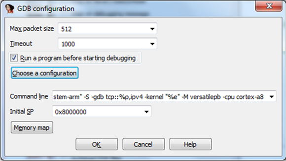 Configuring gdb/qemu plug-in: step 1.
