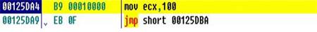 Jmp to the shellcode.