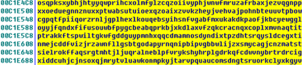 Decryption result.