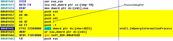 Check debug port.