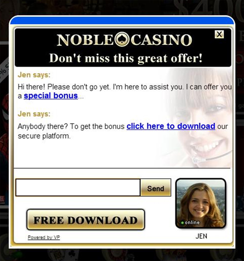 Gambling sites.