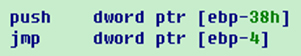 Push_ arg1 operation (for the stack offsets see Figure 1).