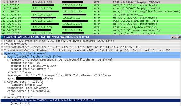 Fetching Citadel’s configuration binary.