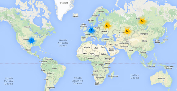 Servers map from November 2013 to May 2014.