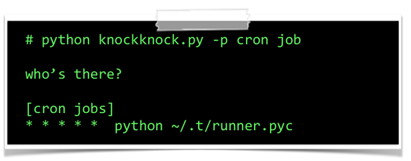 KnockKnock Janicab (runner.pyc) detection.