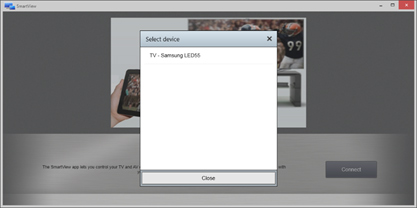 SmartView PC application.