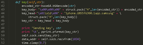 Key sending routine (hijack_remote.py).