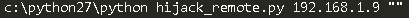 Running hijack_remote.py.