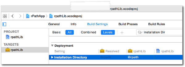 Building a run-path-dependent library.