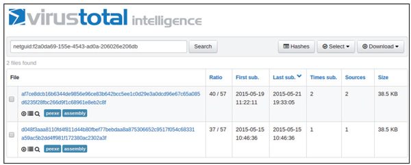 Search for the MVID using the ‘netguid’ search field.