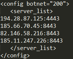 Server data.