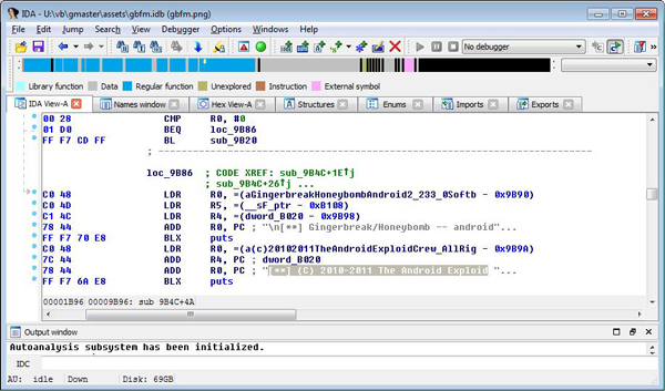 Inside GMaster APK, exploit code in a picture file.